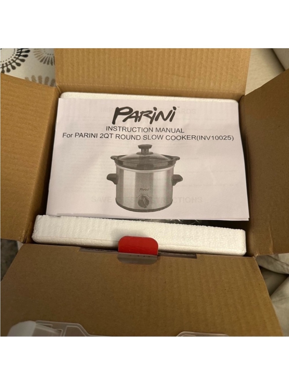 Parini 2-Qt Slow Cooker - Black with Red Packaging - Picture 6 of 6
